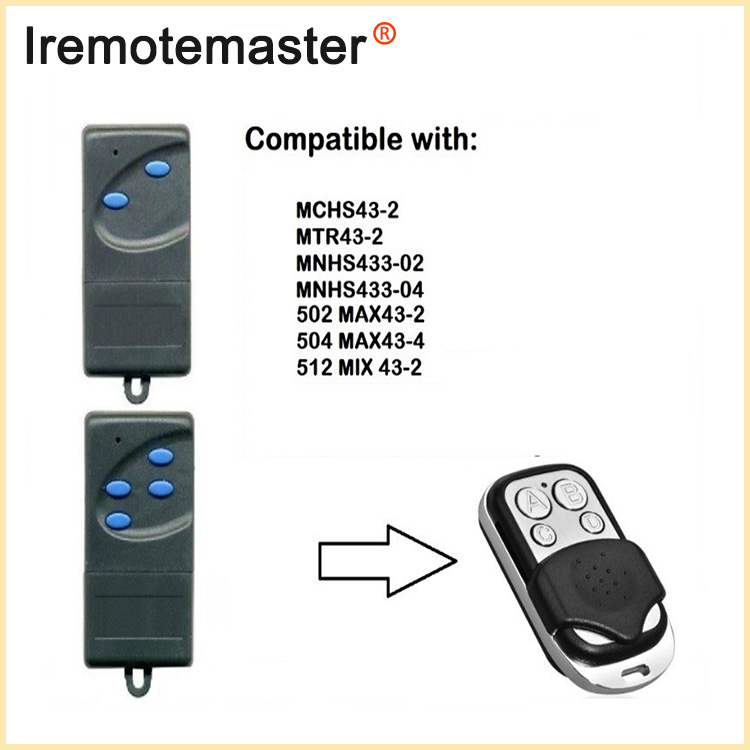 Untuk 502 MAX43-2/504 MAX43-2 Pembuka Gerbang 433.92MHz