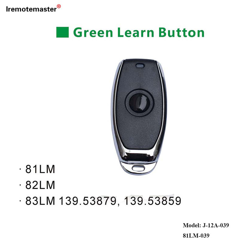 Untuk 81LM 82LM 83LM Green Learn Button 390MHz Kawalan Jauh Pintu Garaj