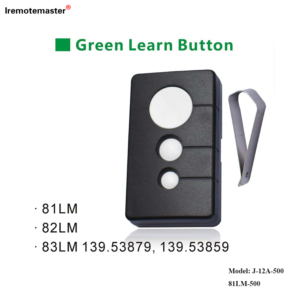 Untuk 81LM 82LM 83LM Green Learn Button 390MHz Pembuka Jauh Pintu Garaj