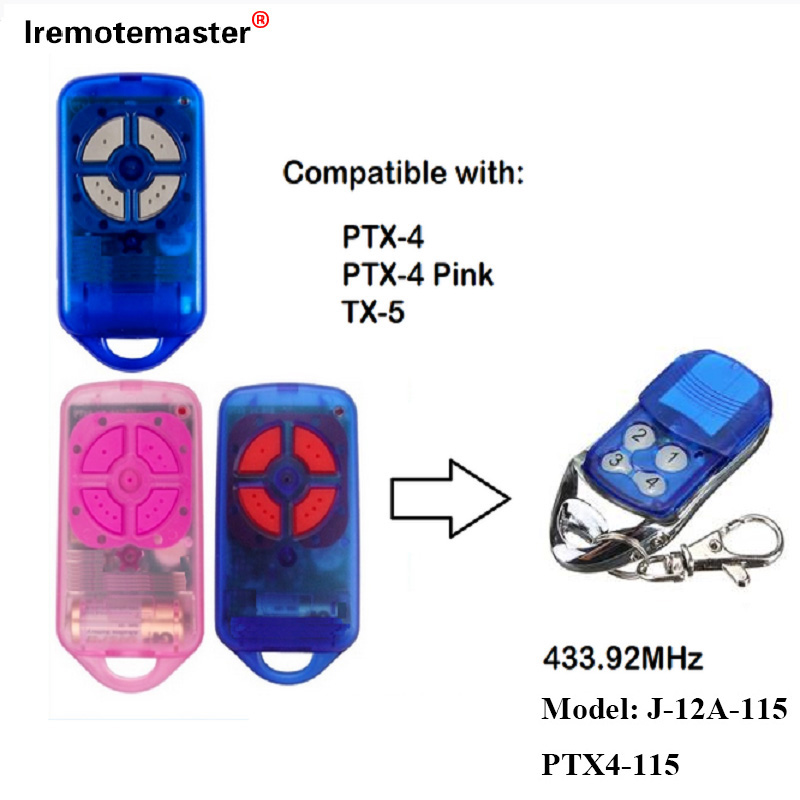 Untuk PTX4 433.92 MHz Rolling Code Pintu Garaj Alat Kawalan Jauh